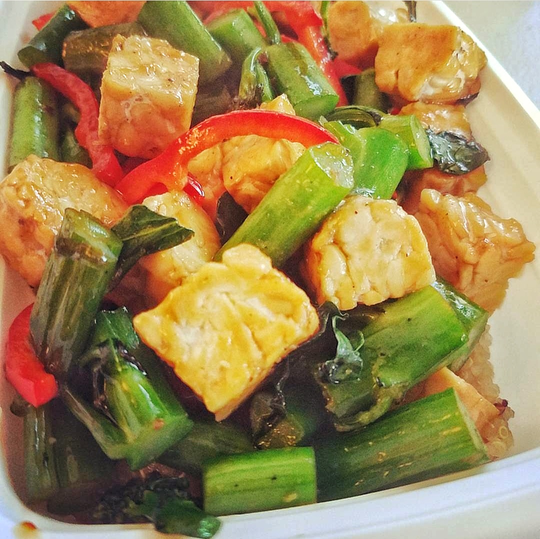 Tempeh and Asparagus Stir Fry Vegan, What? Dope Meal Planner